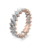 Alliance Silvia diamants naturels marquises 2.00 carat or rose